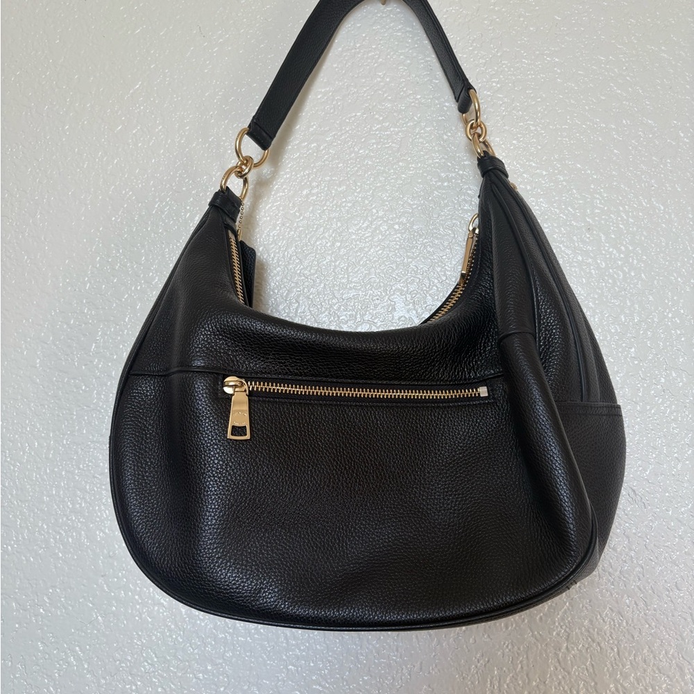 Coach Black Pebbled Leather Hobo Bag - Picture 2 of 7